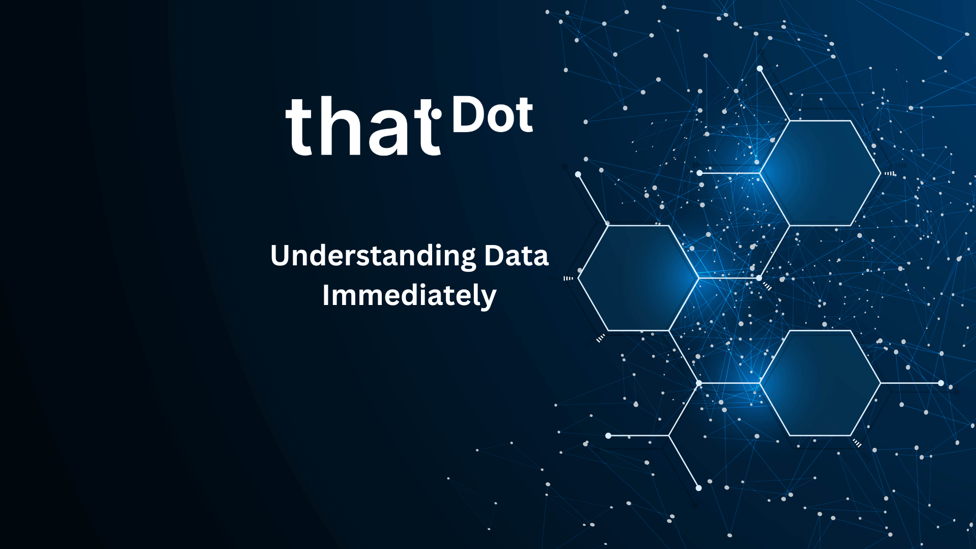 Understanding Data Immediately